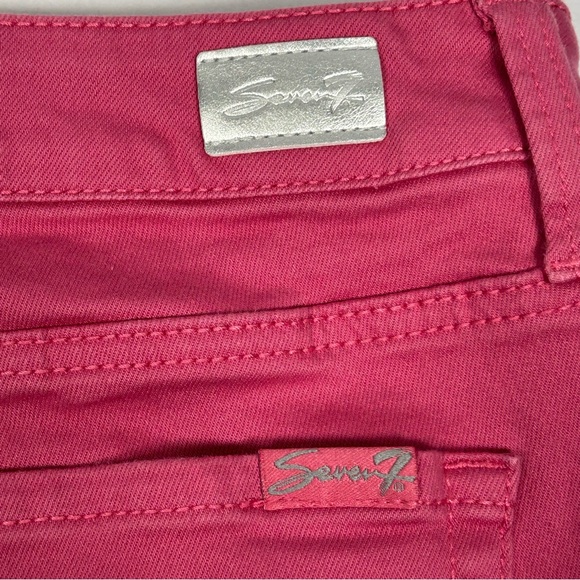 Seven7 Women's Hot Pink Jean Shorts - Picture 7 of 14